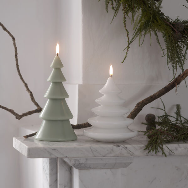 LED Smooth candle Christmas tree | 13x15 | Nordic white, Uyuni Lighting