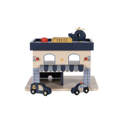 Polisstation i tr&auml;, blue multi, Konges Sl&oslash;jd