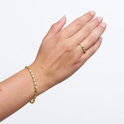 Gretha ring, guldpläterat, Pure by Nat