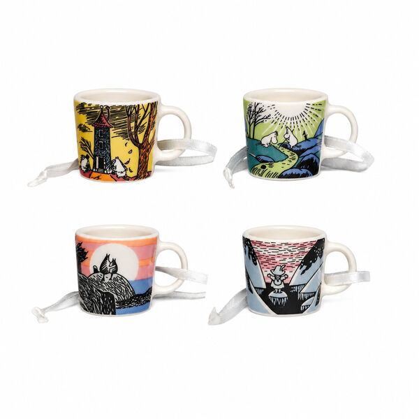 Moomin Day 2026 Sett of 4 mini mugs, Moomin Arabia