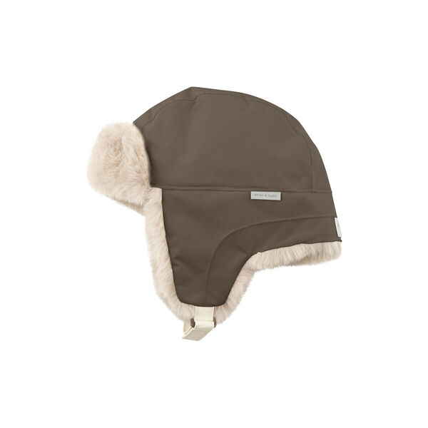 MATCRISTER Teddy Lined Winter Hood, tarmac green, Mini A Ture