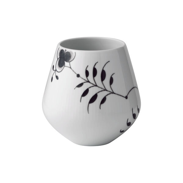 Black Fluted Mega vas, 15 cm, Royal Copenhagen