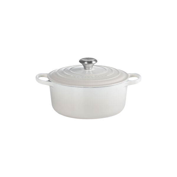 Signature gjutj&auml;rn rund gryta &Oslash; 24 cm, meringue, Le Creuset