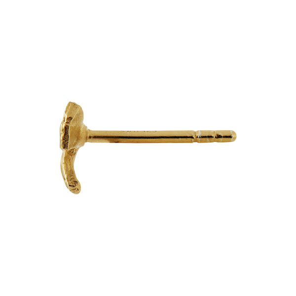 Petit Bow Earring with Stone Single, gold Petit Bow Earring with Stone Single, gold, Stine A Jewelry
