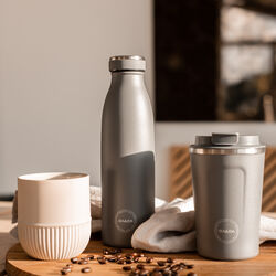 Vattenflaska, dark grey, AYA&IDA