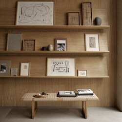 BM0488L Table Bench, oiled oak/natural, Carl Hansen & S&oslash;n