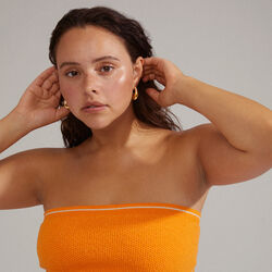 AUTUMN Chunky Retro Hoop Earrings, gold-plated, Pilgrim