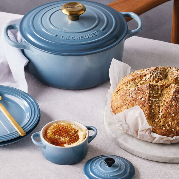 Signature rund gryta &Oslash; 24 cm, chambray, Le Creuset