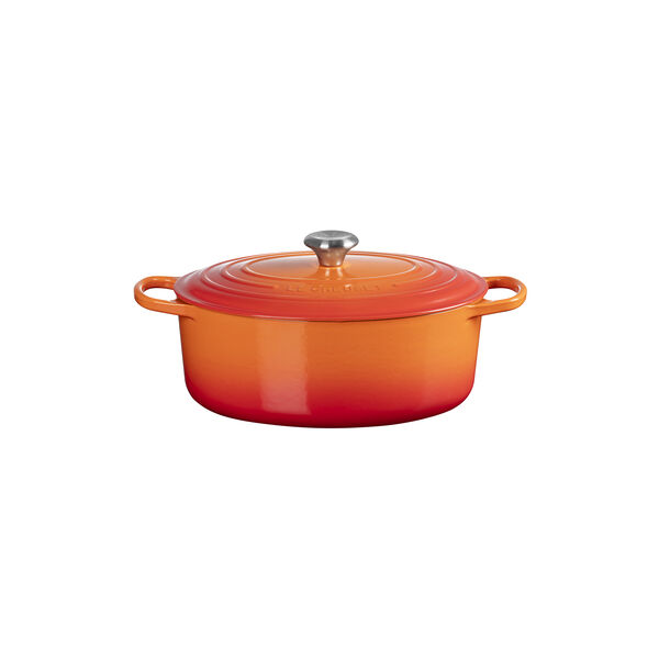 Signature gjutj&auml;rn oval gryta &Oslash; 31 cm, volcanic, Le Creuset
