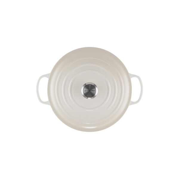 Signature gjutj&auml;rn rund gryta &Oslash; 28 cm, meringue, Le Creuset