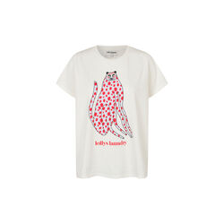 RomaLL Cat Tee SS, white, Lollys Laundry