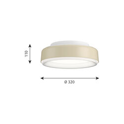 LP Grand taklampa, champagne, Louis Poulsen