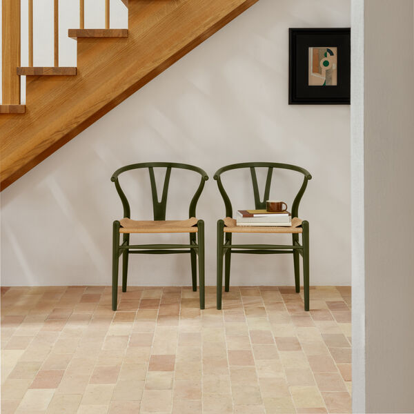 CH24 Y-stolen matbordsstol, soft seaweed, Carl Hansen & S&oslash;n