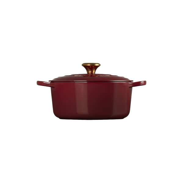 Signature gjutj&auml;rn rund gryta &Oslash; 24 cm, garnet, Le Creuset