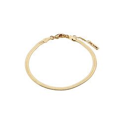 JOANNA flat snake chain Armband, gold-plated, Pilgrim