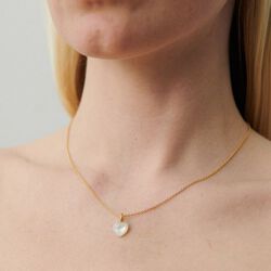 Ocean Heart halsband, guld, Pernille Corydon Jewellery