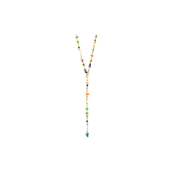 TRACE | Guldpl&auml;terad/Multi | Halsband, Pilgrim