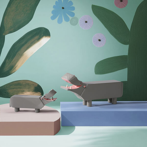 Flodh&auml;st liliput, gr&aring;, Kay Bojesen Denmark