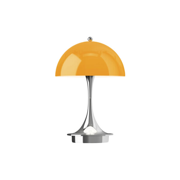 Panthella 160 Original Portable Table Lamp, opal orange, Louis Poulsen