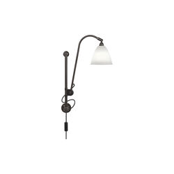 Bestlite BL5 Wall Lamp, bone china/black brass, GUBI