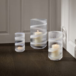 Lyngby Vas, swirl white, Lyngby Porcel&aelig;n