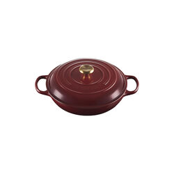 Signature gjutj&auml;rn buff&eacute;tgryta 30 cm, garnet, Le Creuset