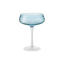 Champagne Coupe Triple Cut, blue, Louise Roe