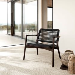 Vipp488 Cabin loungestol, svart/mörkfärgad ek, Vipp