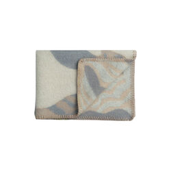 BIRD and FISH Baby Size Throw, grey/beige, Røros Tweed