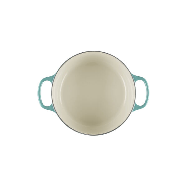 Signature gjutj&auml;rn rund gryta &Oslash; 24 cm, bleu riviera, Le Creuset