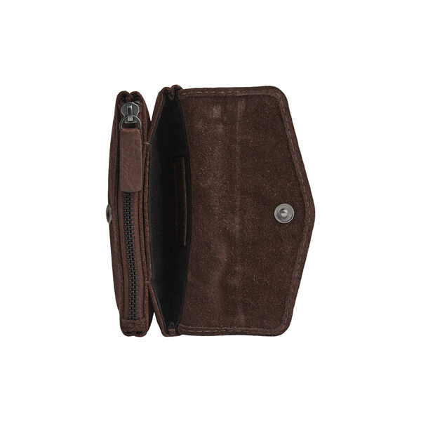 FaithMBG Coin Purse Suede, dark brown, Markberg