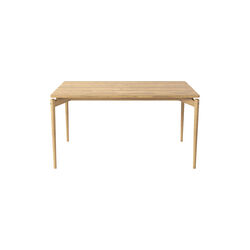 PURE Dining Table L140, white oiled oak, Bruunmunch Furniture