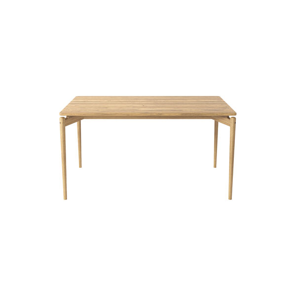 PURE Dining Table L140, white oiled oak, Bruunmunch Furniture