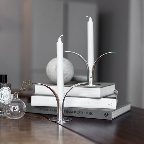 The Lily ljusstake, silver, Skultuna