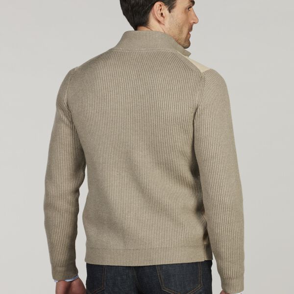 Cardigan Knitted Hybrid Buttoned Alcantara, light beige, Stenstr&ouml;ms