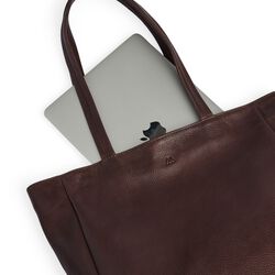 MorganMBG Shopper Soft Vintage, chocolate brown w/br. gold, Markberg