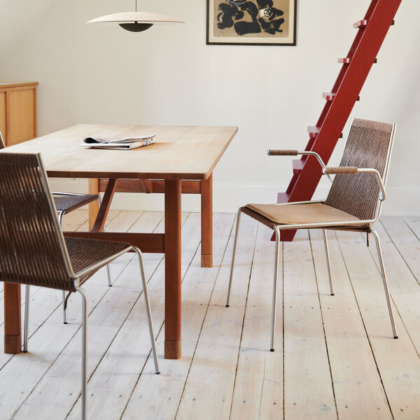 Noel Armrest Chair, black/dark grey wool, Thorup Copenhagen