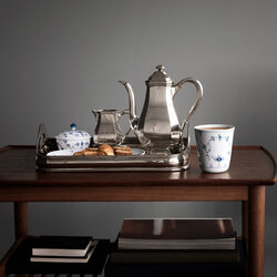 Blue Fluted Plain sockerskål med lock, Royal Copenhagen