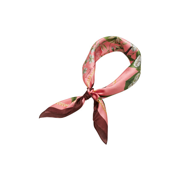 Pink Flower sidenscarf, Flora Danica Denmark