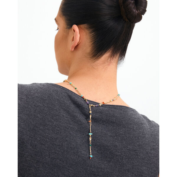 TRACE | Guldpl&auml;terad/Multi | Halsband, Pilgrim
