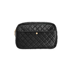 Necess&auml;r large, black velvet, Fan Palm