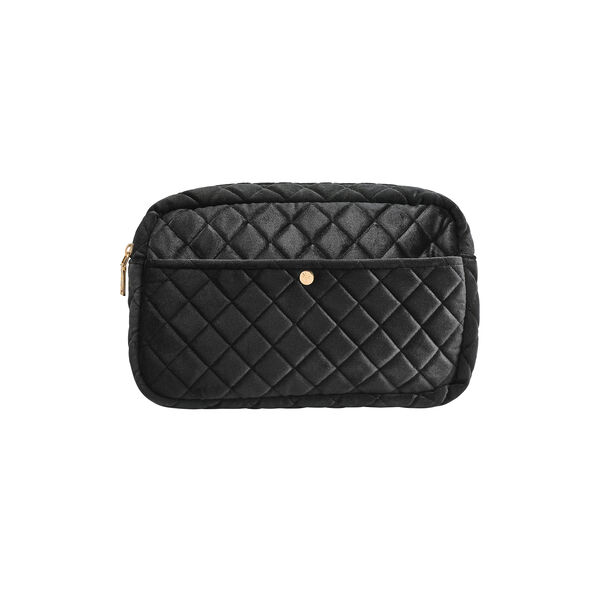 Necess&auml;r large, black velvet, Fan Palm