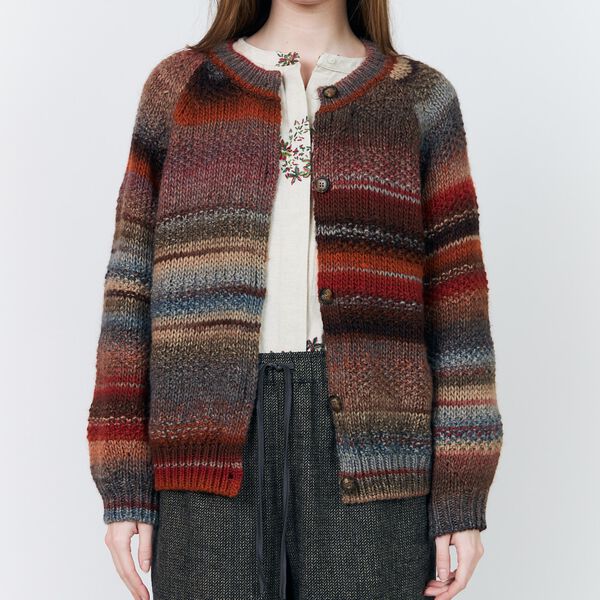 PadovaLL Cardigan Knit LS, rust, Lollys Laundry