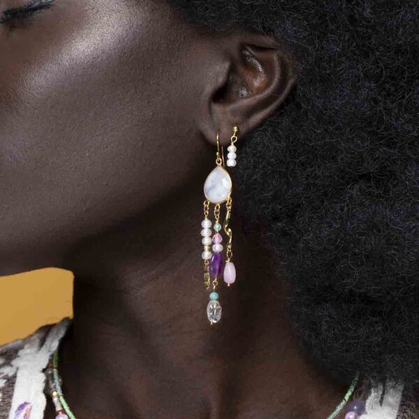 Hazel Studs, pearl, Nuni Copenhagen