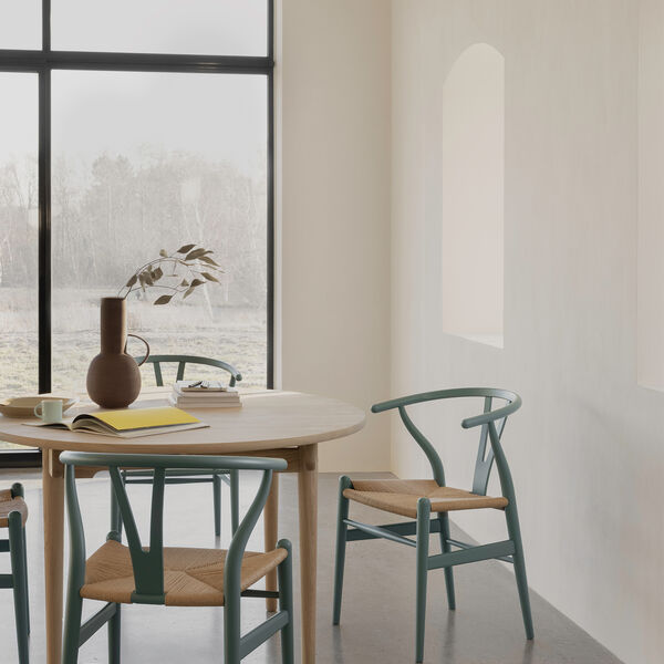 CH24 Y-stolen matbordsstol, soft pewter, Carl Hansen & S&oslash;n