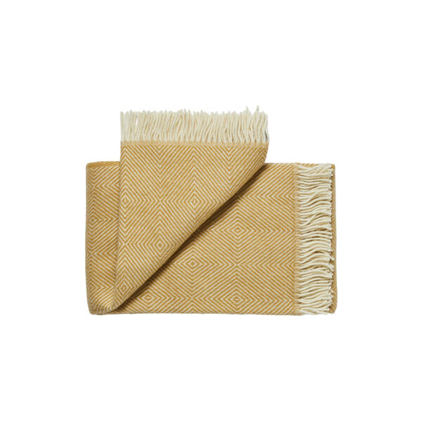 Fan&oslash; Throw, 0128 sunflower yellow, Silkeborg Uldspinderi