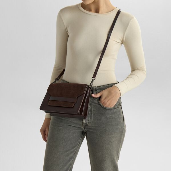 ArabellaMBG Crossb. Bag Ant.M, dark brown, Markberg