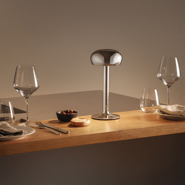 Emendo LED-batterilampa, chrome, Eva Solo