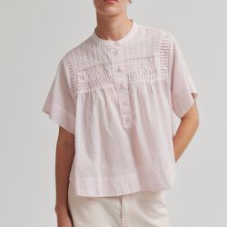 Maise SS Blouse, crystal pink, Second Female