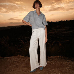 MMLowana Friz Stripe Blouse, regatta, MOS MOSH